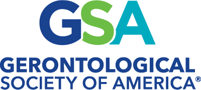 The logo of Gerontological society of America. Ginny Estupinian PhD Los Gatos Psychologist is a member