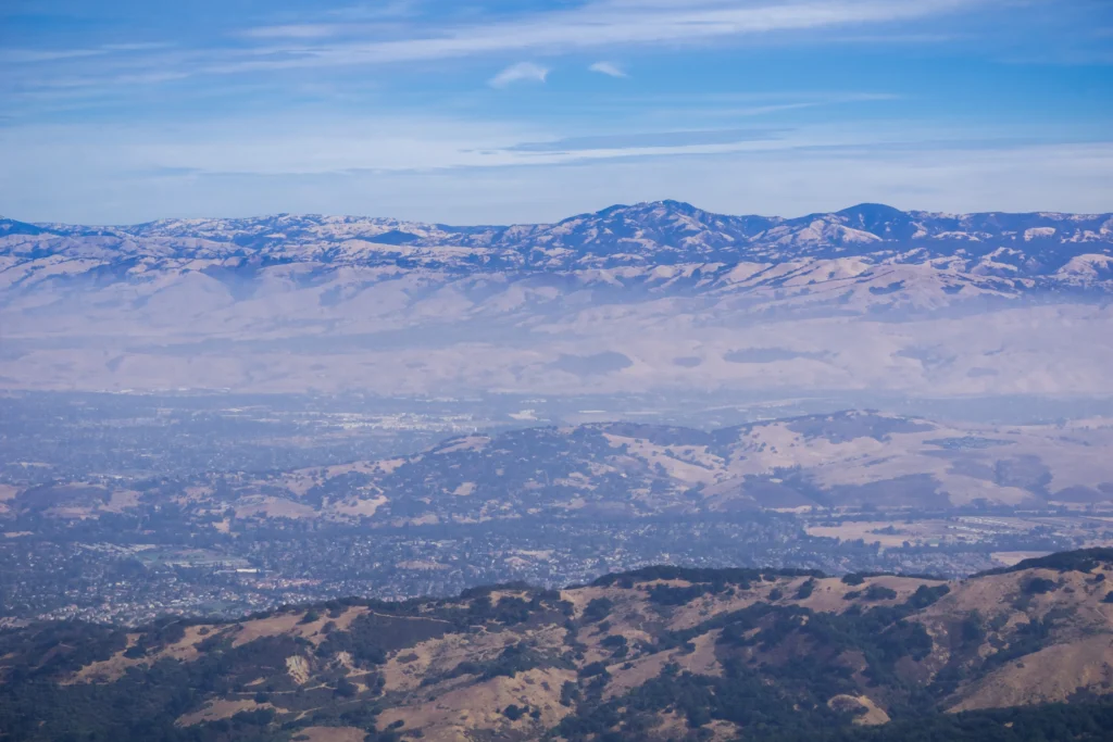 air pollution over San Jose Santa Clara Valley