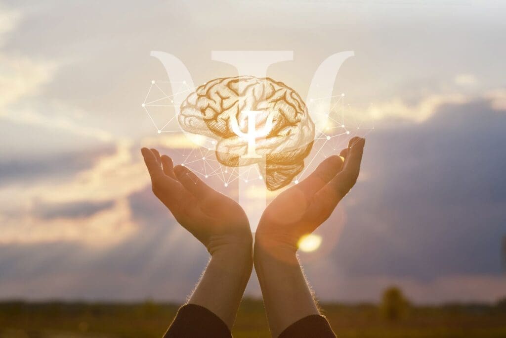 Photo depicting the coordination of psychological therapy and Medicine. The office of Ginny Estupinian PhD will coordinate care with a patient’s physicians