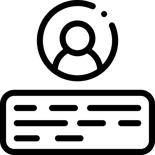 Icon of a person over technology to show how technology is used in the office of Ginny Estupinian PhD