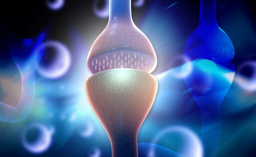 Graphic representation of neurons firing off in bipolar disorder