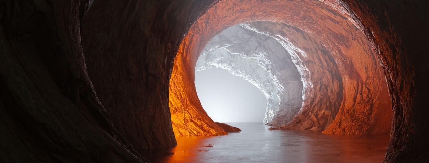 Illustration of the tunnel of depression