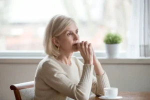 The gray divorce affects a middle age woman. Ginny Estupinian PhD helps men and women going through a Gray Divorce