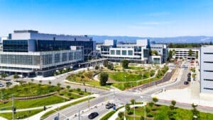 Santa Clara Valley Hospital aerial view