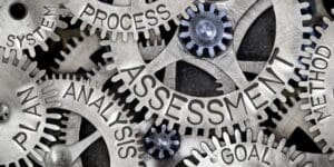 A photo of several gears to illustrate the various aspects of a comprehensive assessment when diagnosing depression as performed by the office of Ginny Estupinian PhD.