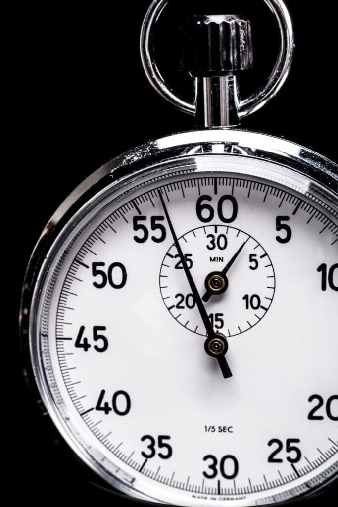 photo of a 90 second stop watch